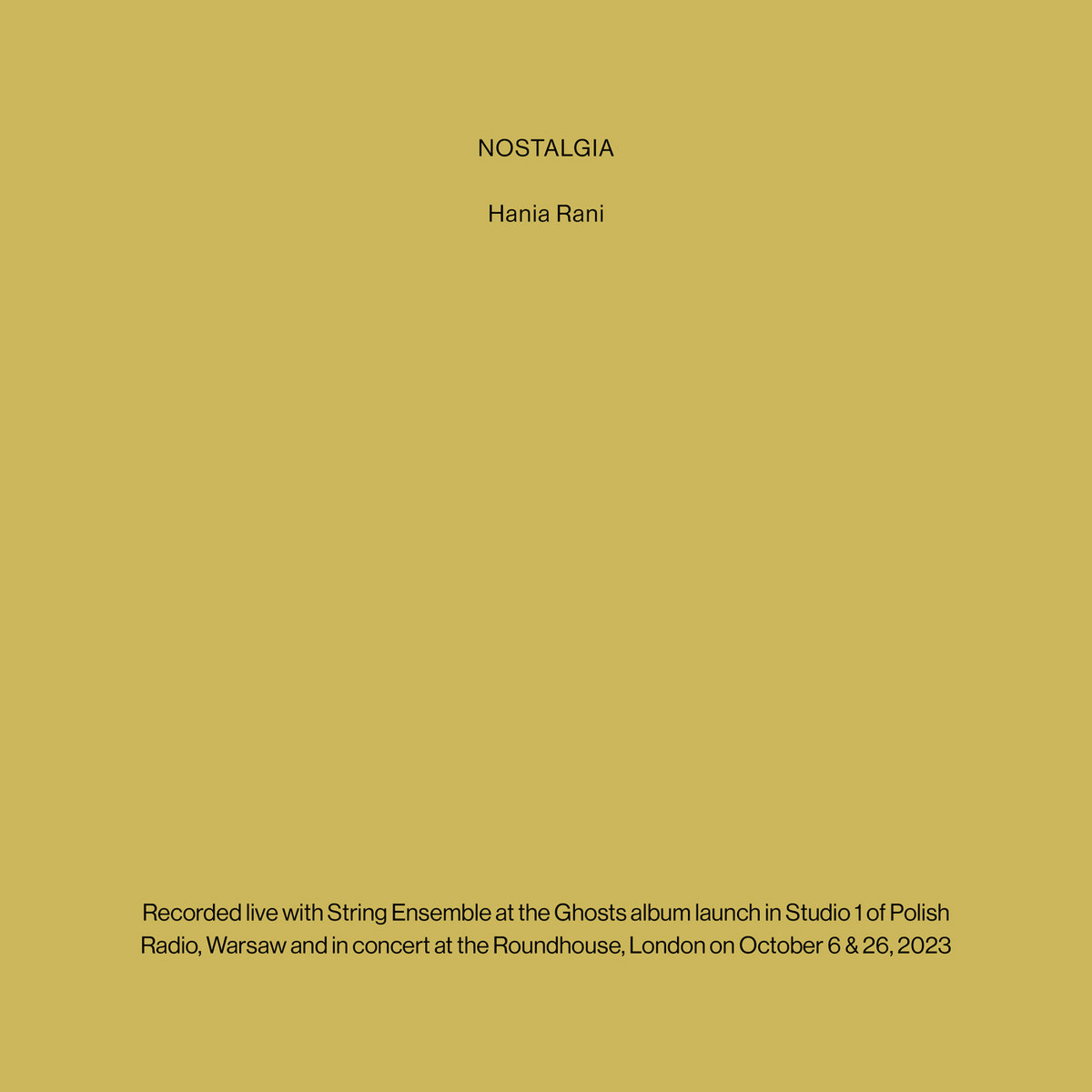 Hania Rani — Pochette
